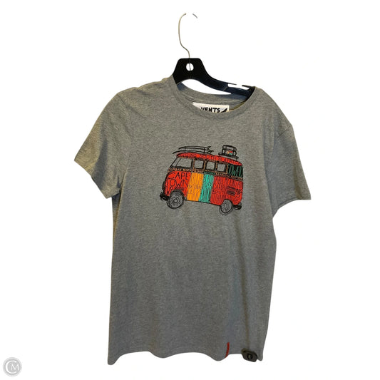 Top Short Sleeve By Clothes Mentor In Grey, Size: S