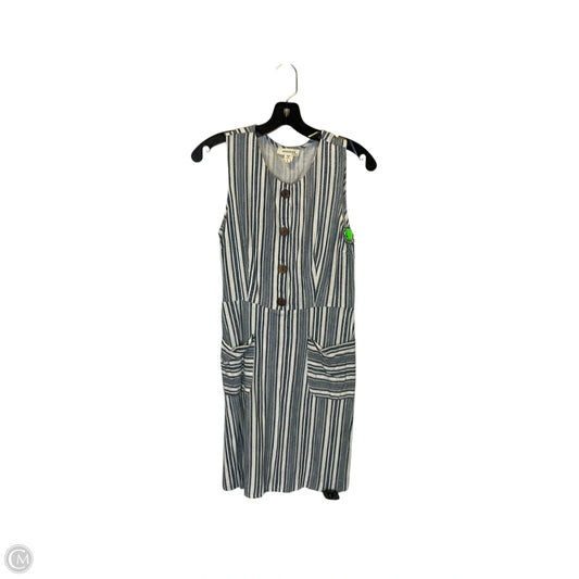 Dress Casual Short By Monteau In Striped Pattern, Size: L