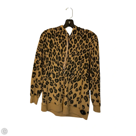 Sweatshirt Hoodie By Chicos In Animal Print, Size: S