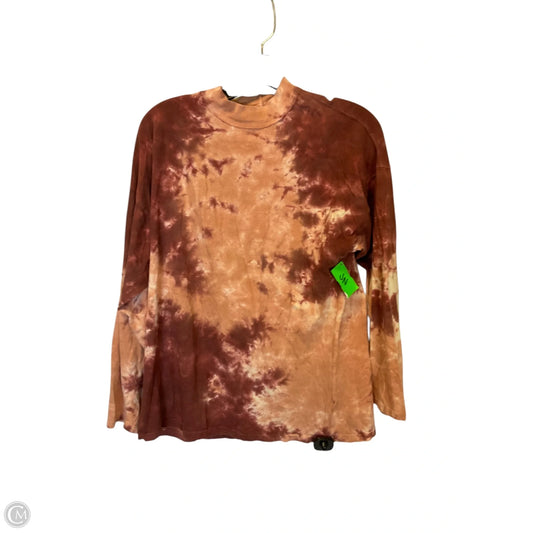 Top Long Sleeve Basic By We The Free In Tie Dye Print, Size: Xs