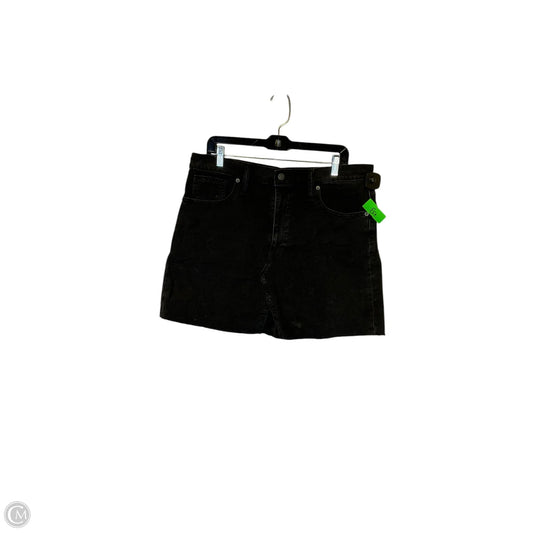 Skirt Mini & Short By Madewell In Black Denim, Size: 12