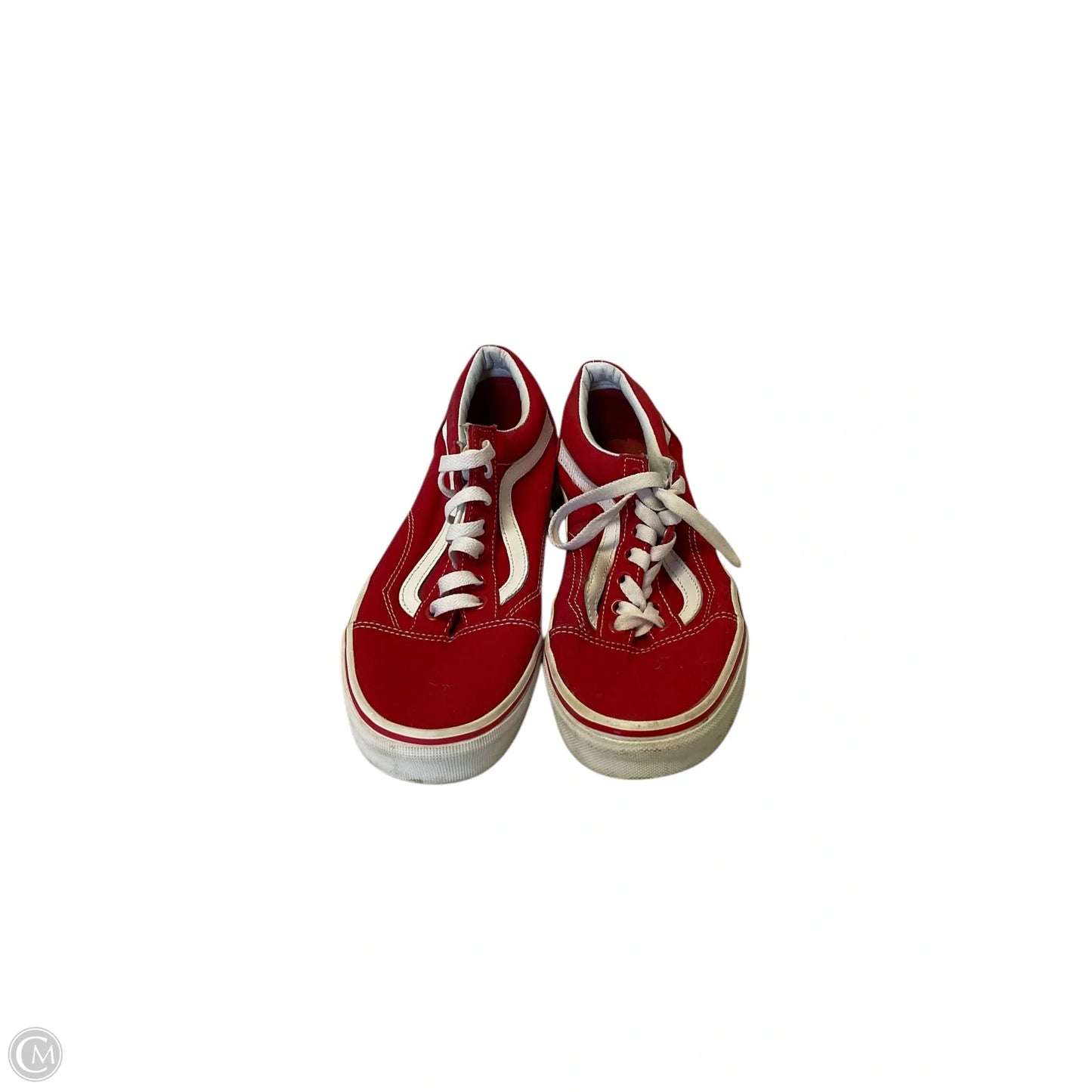 Shoes Flats By Vans In Red, Size: 9.5