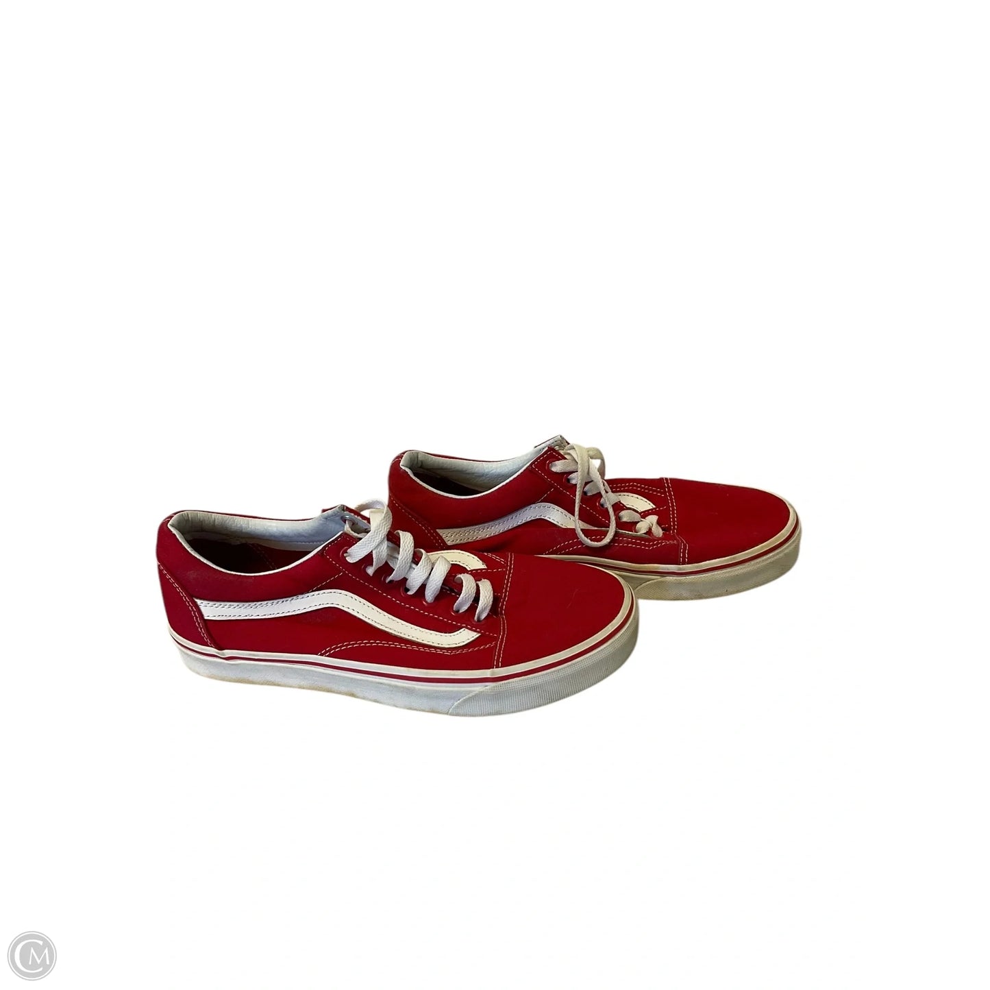 Shoes Flats By Vans In Red, Size: 9.5