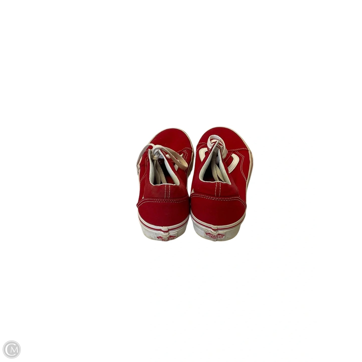Shoes Flats By Vans In Red, Size: 9.5