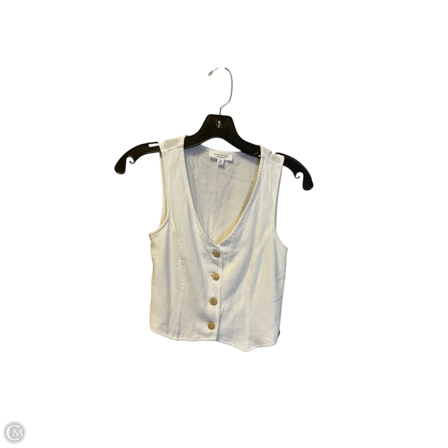 Top Sleeveless By Clothes Mentor In White, Size: Xs