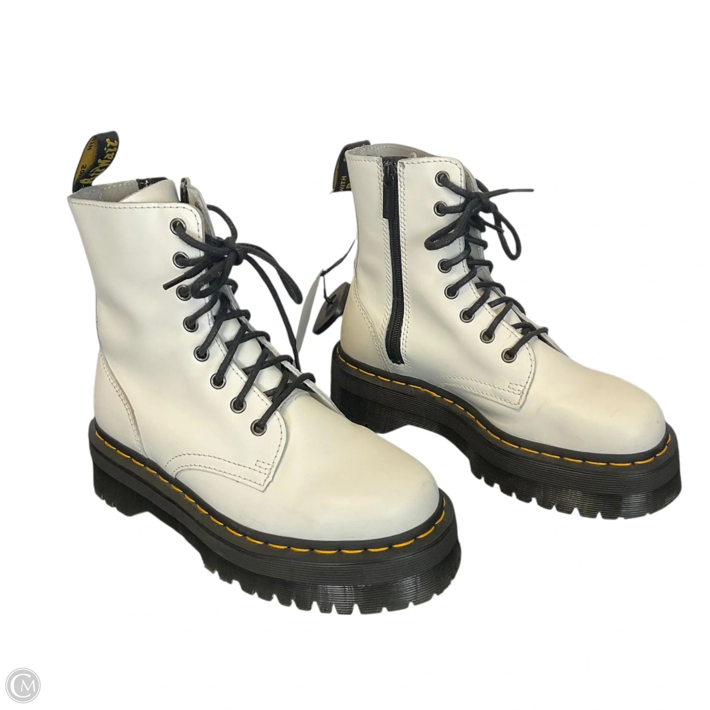 Boots Combat By Dr Martens In White, Size: 7