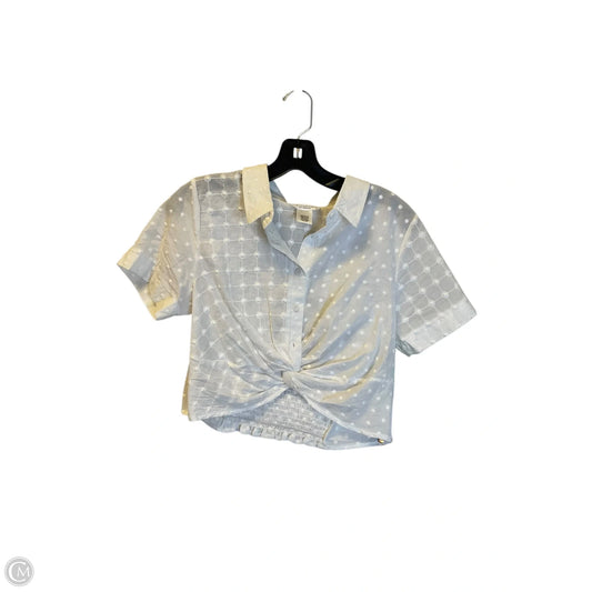 Top Short Sleeve By Cmc In White, Size: L