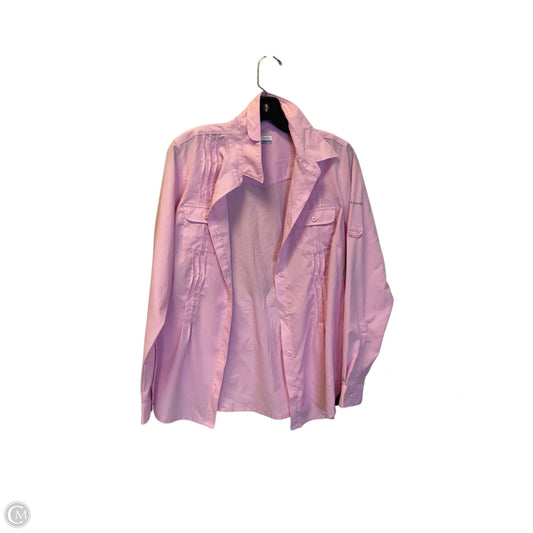 Top Long Sleeve By Columbia In Pink, Size: S