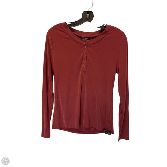 Top Long Sleeve By Lucky Brand In Red, Size: M