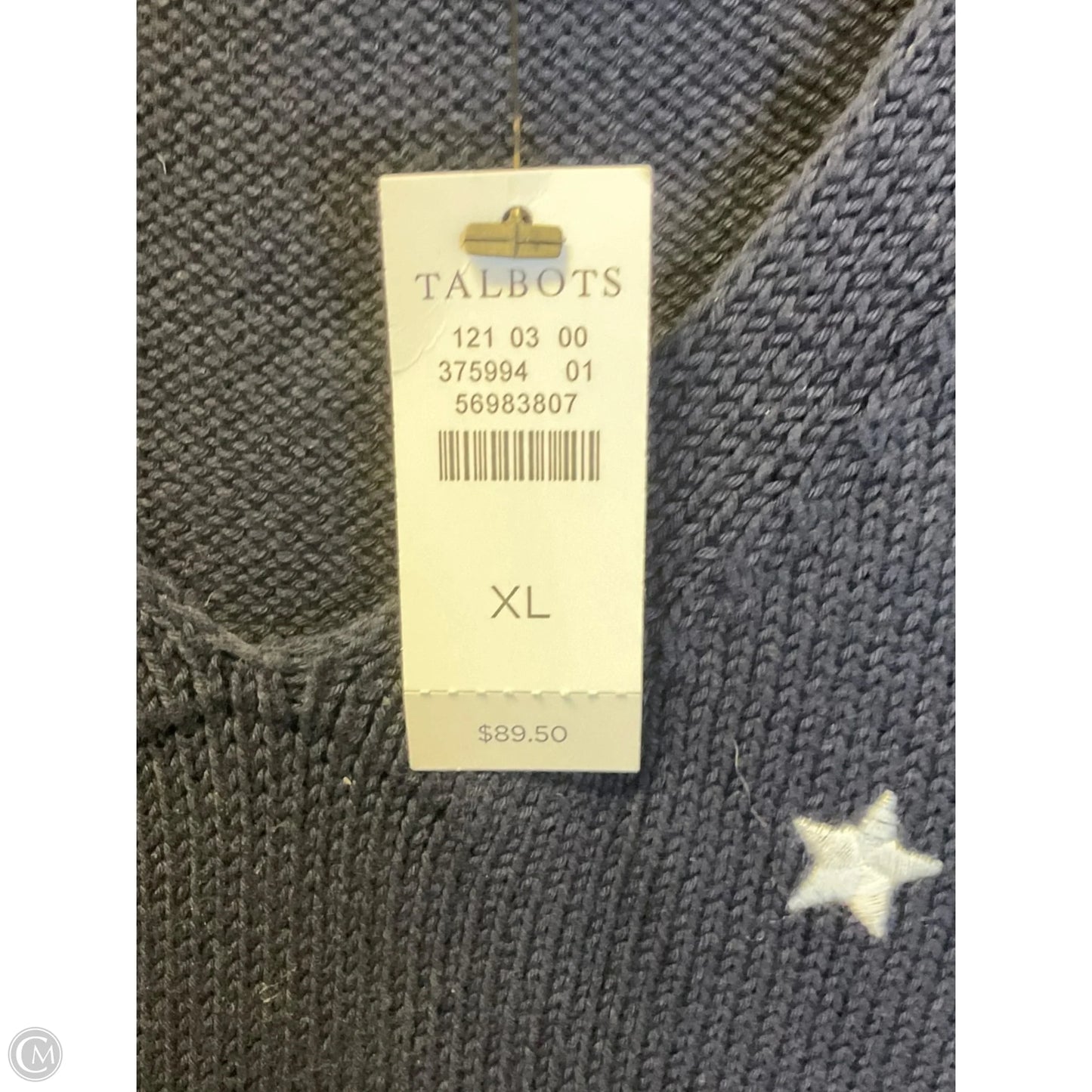 Top Sleeveless By Talbots In Blue, Size: Xl