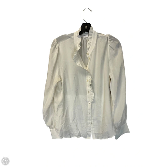 Top Long Sleeve By A Loves A In Cream, Size: L