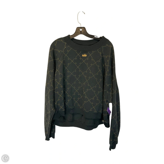 Sweatshirt Crewneck By Nike Apparel In Black, Size: 2x