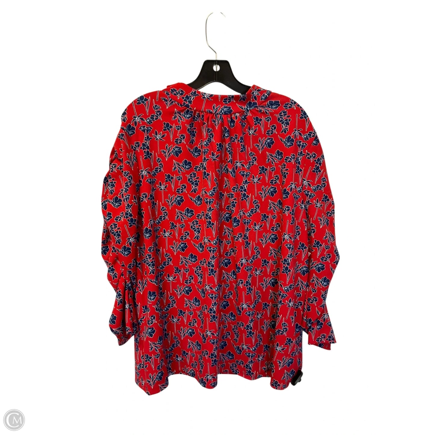Top Long Sleeve By Melloday In Red, Size: 2x