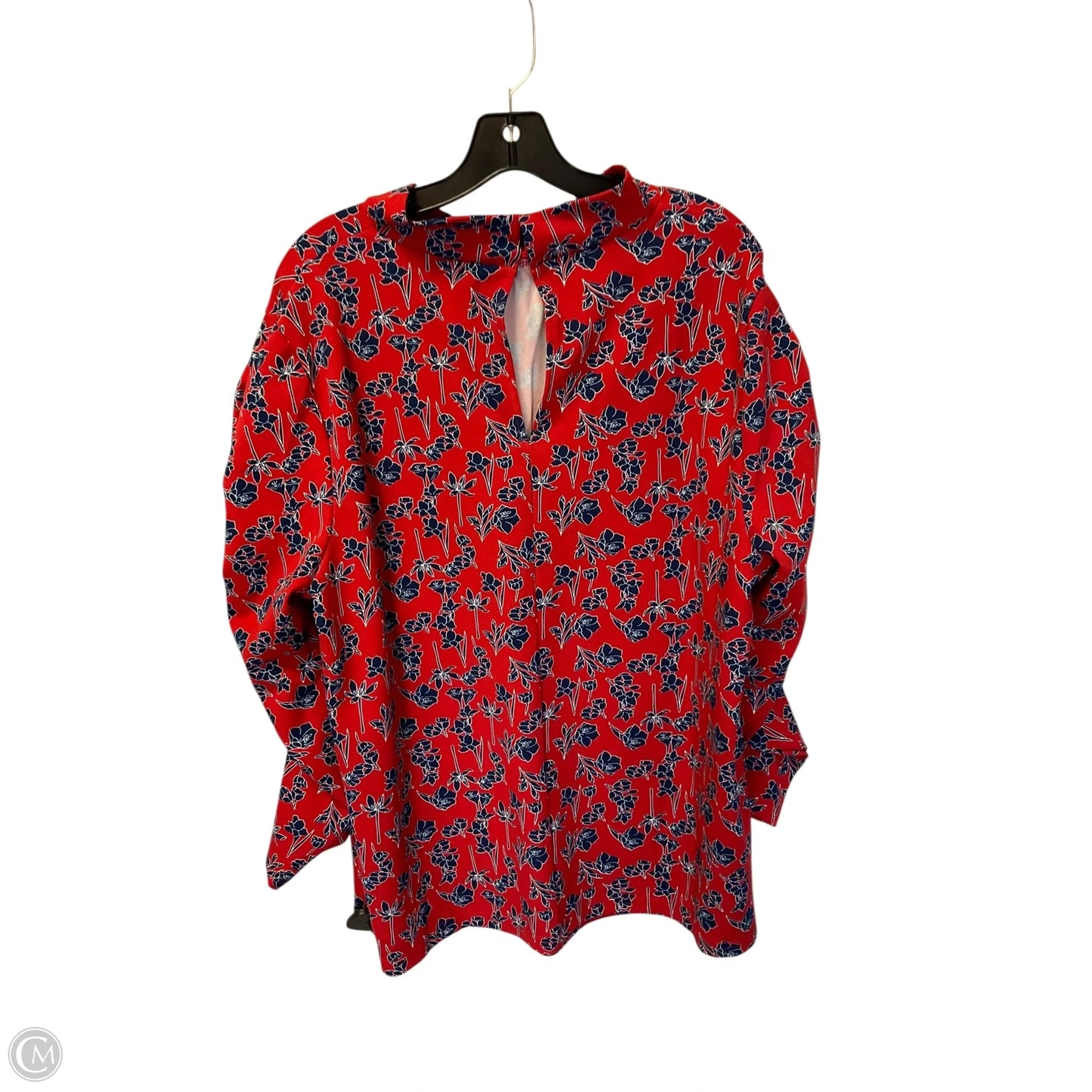 Top Long Sleeve By Melloday In Red, Size: 2x
