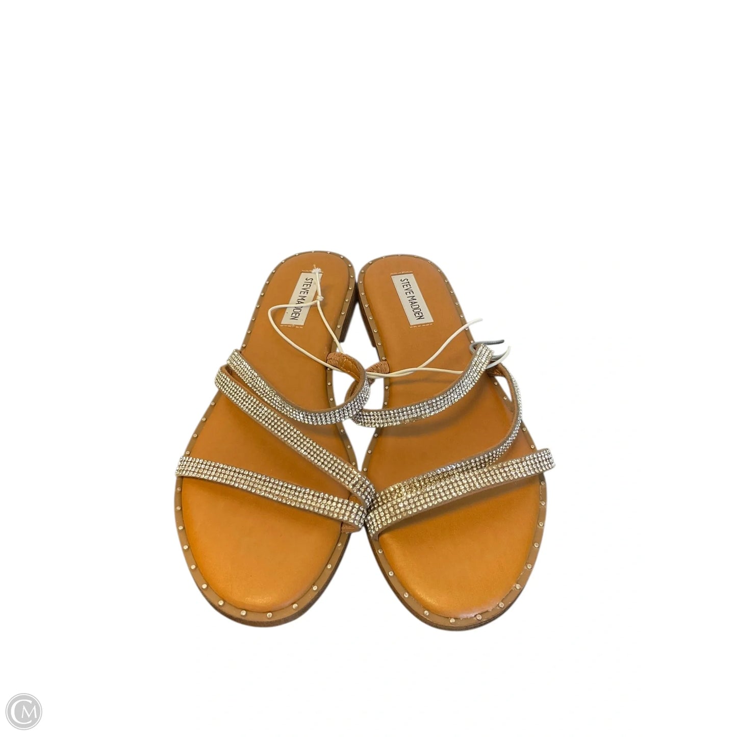 Sandals Flats By Steve Madden In Silver, Size: 9