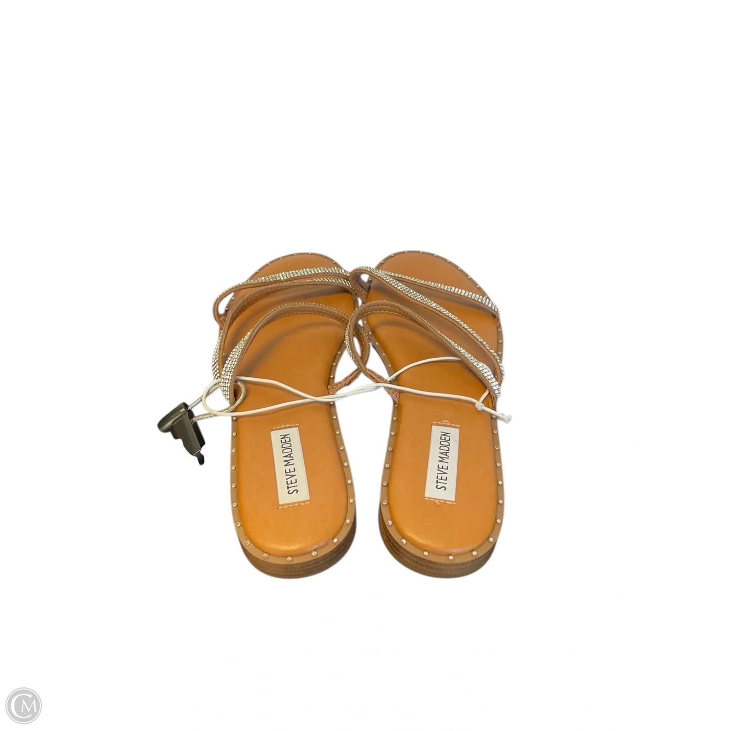 Sandals Flats By Steve Madden In Silver, Size: 9
