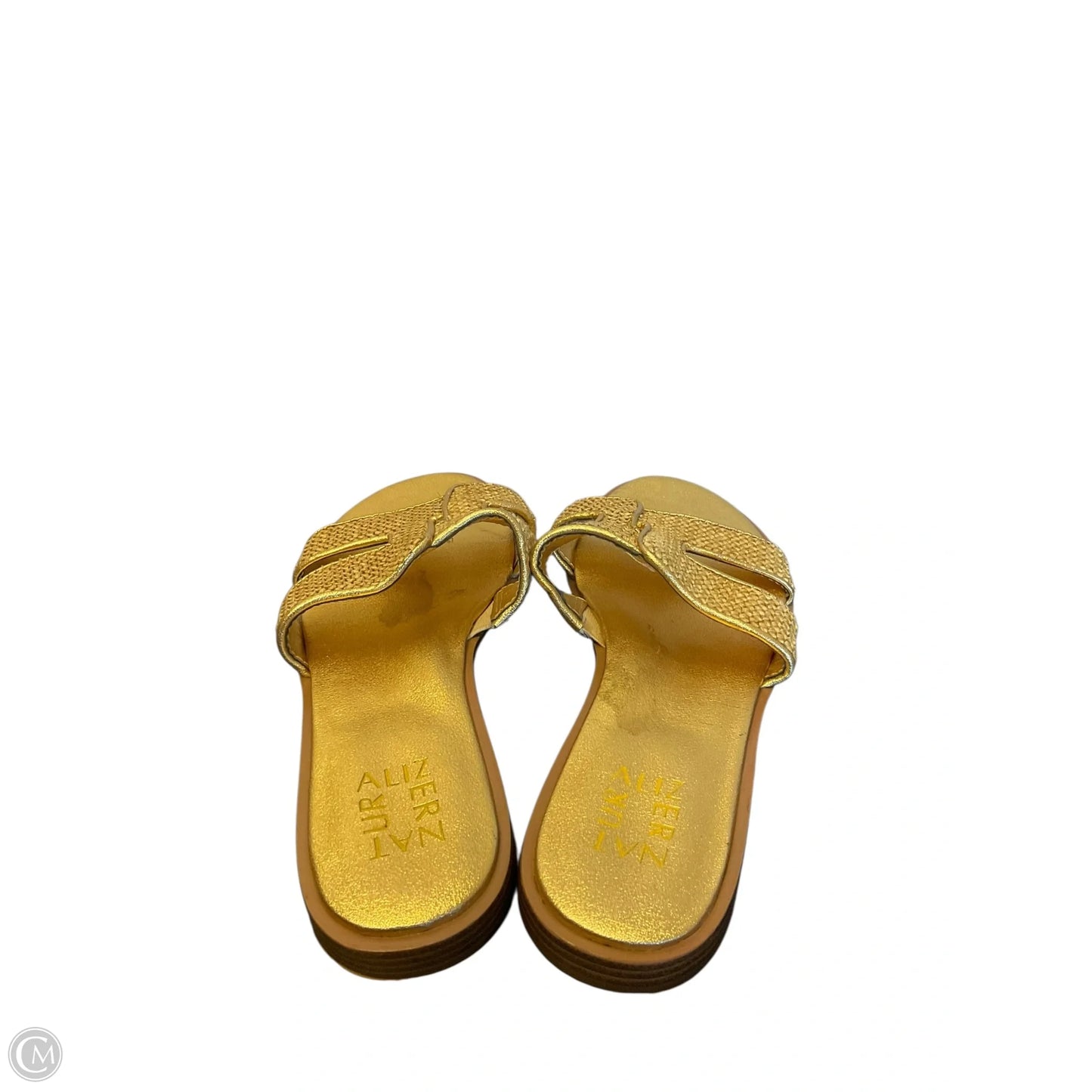 Sandals Flats By Naturalizer In Gold, Size: 7.5