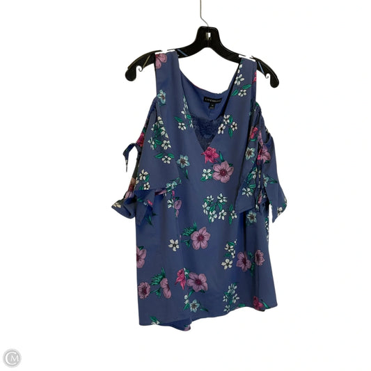 Top Short Sleeve By Lane Bryant In Floral Print, Size: 2x
