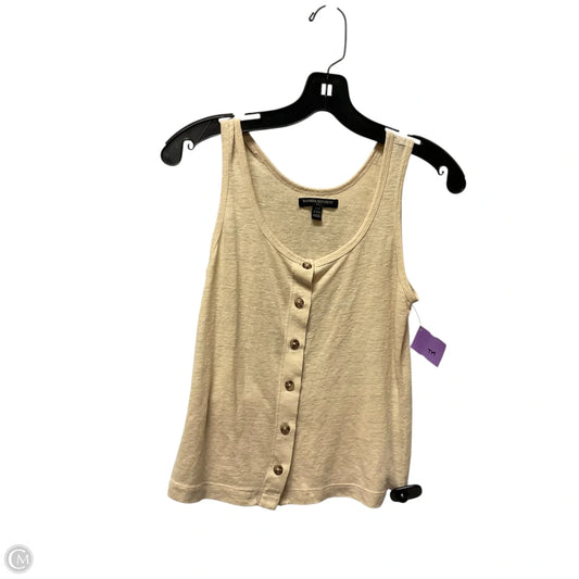 Top Sleeveless By Banana Republic In Yellow, Size: Xxs