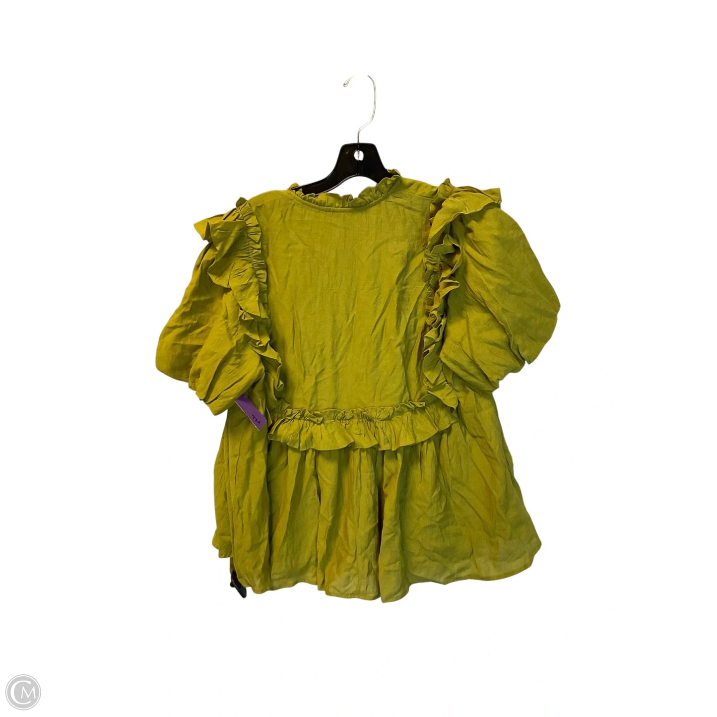 Top Short Sleeve By Entro In Green, Size: M