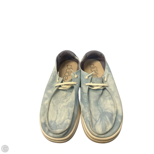 Shoes Flats By Hey Dude In Blue, Size: 11