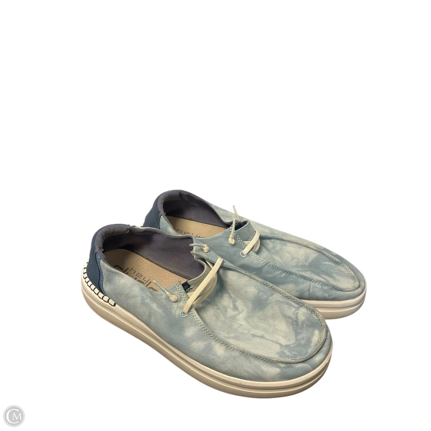 Shoes Flats By Hey Dude In Blue, Size: 11