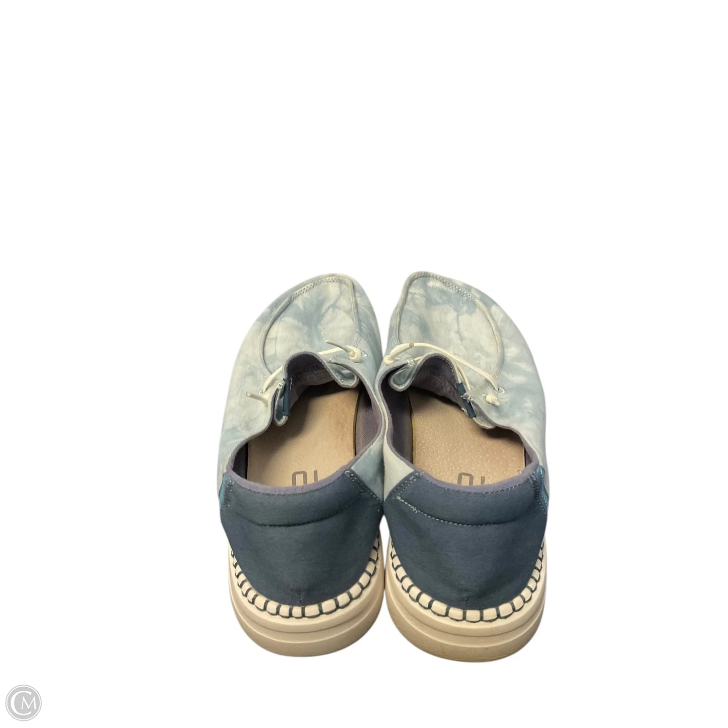Shoes Flats By Hey Dude In Blue, Size: 11