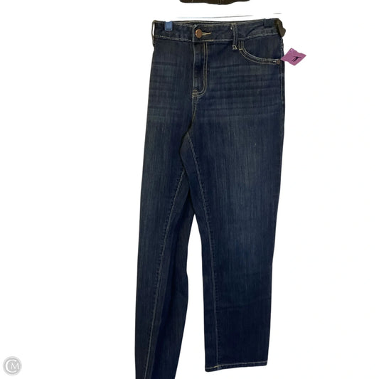 Jeans Straight By Simply Vera In Blue Denim, Size: 10
