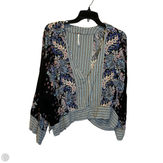 Top Long Sleeve By Free People In Black, Size: M