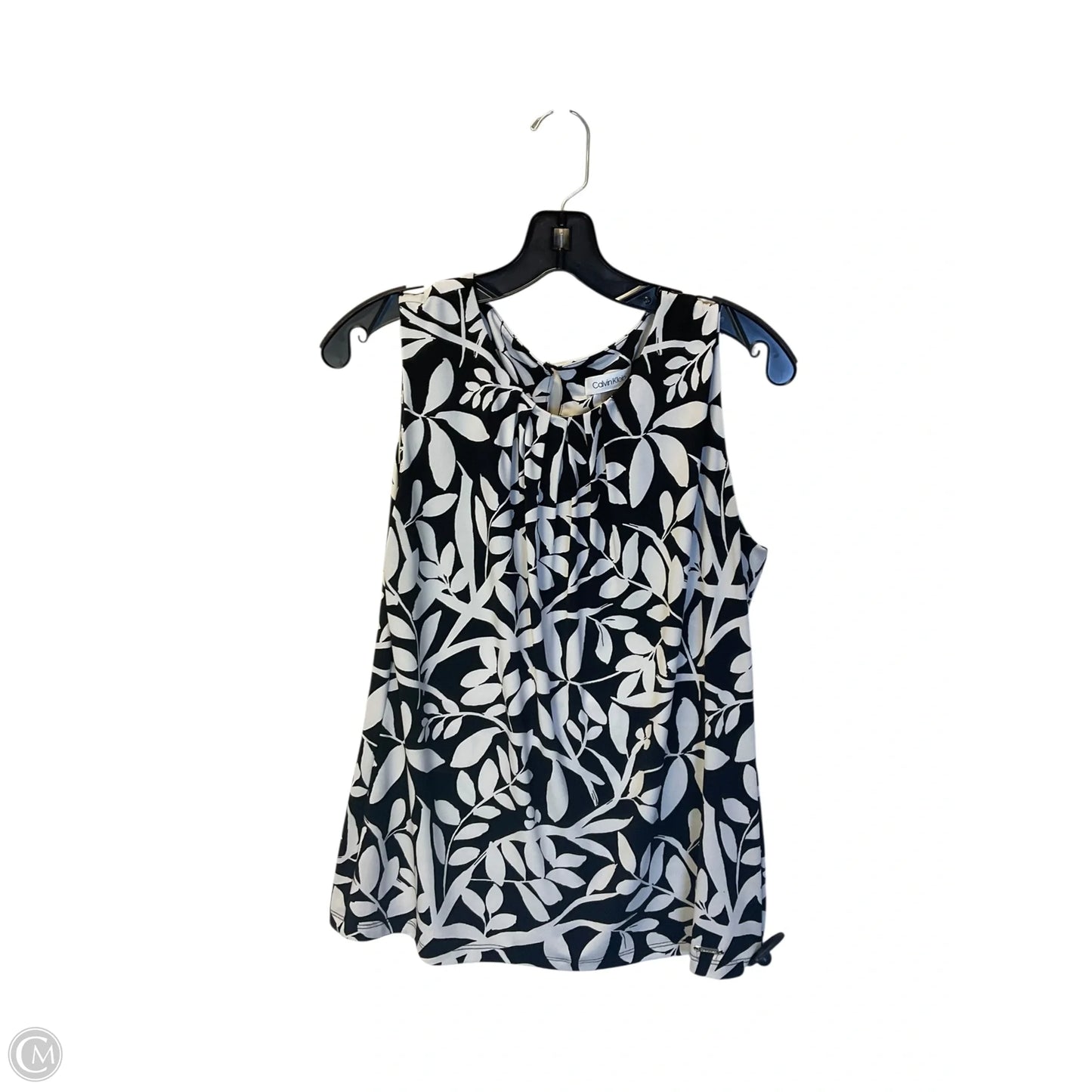 Top Sleeveless By Calvin Klein In Black, Size: L