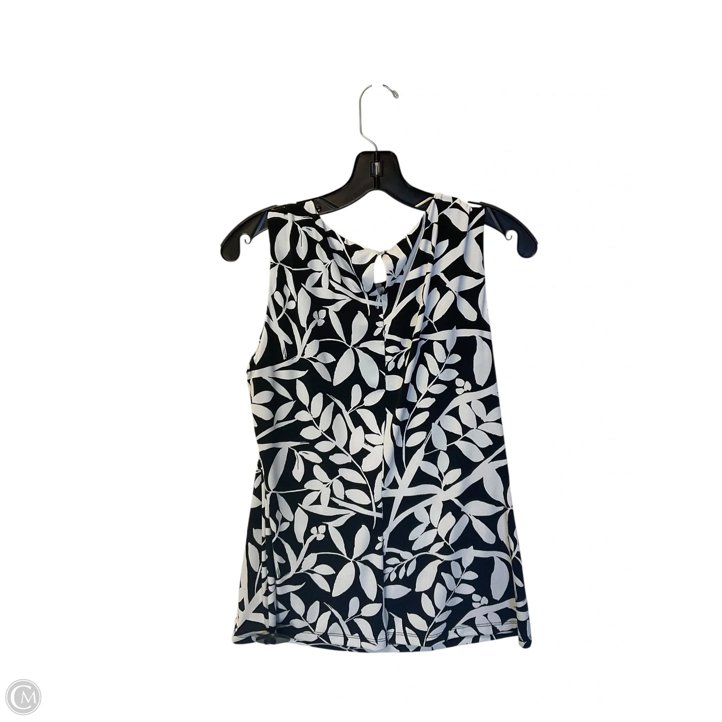 Top Sleeveless By Calvin Klein In Black, Size: L