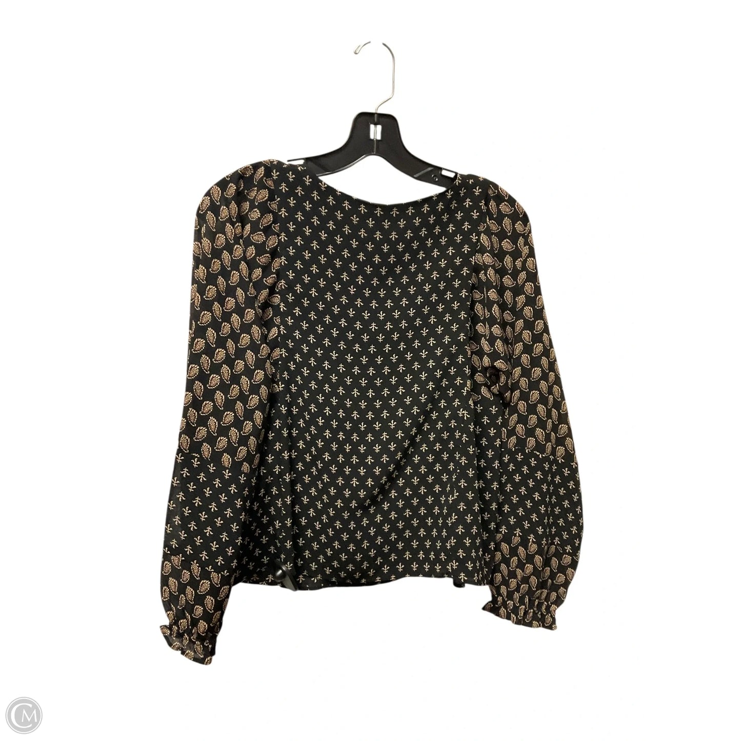 Top Long Sleeve By Madewell In Black, Size: S