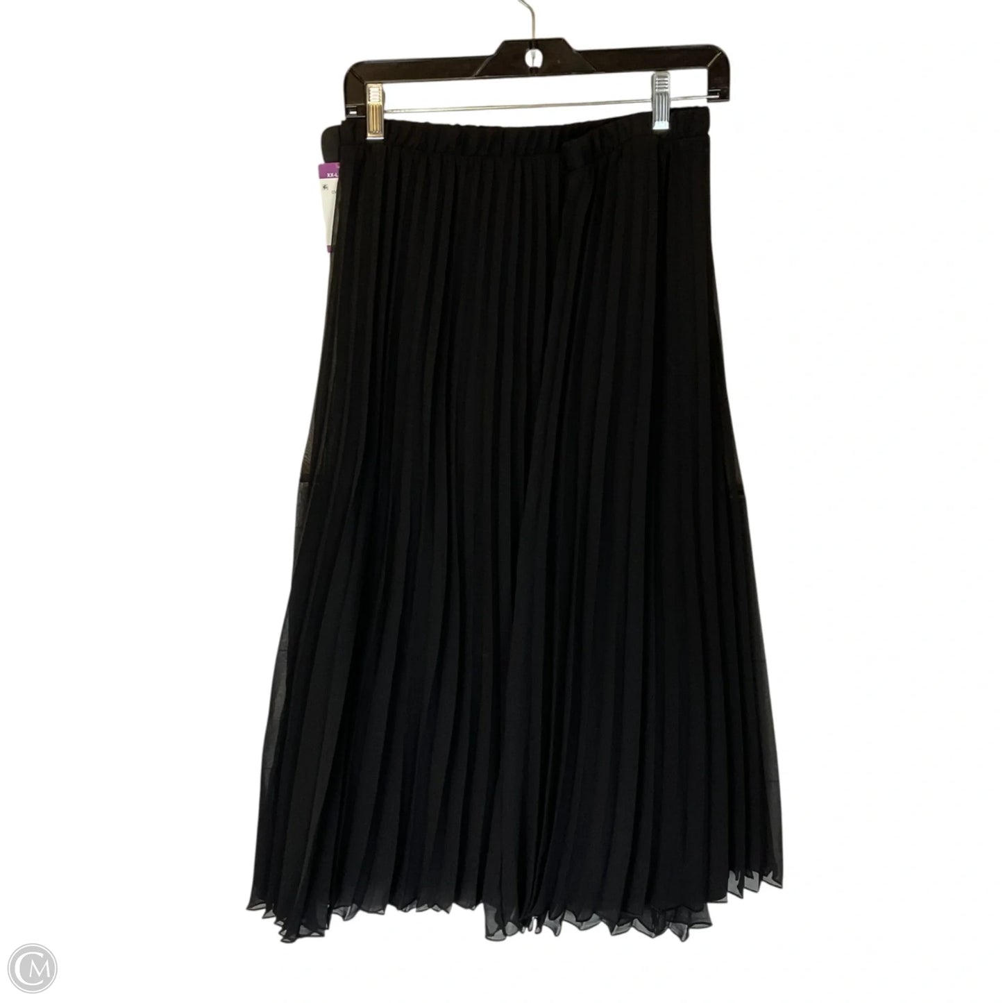 Skirt Maxi By Vince Camuto In Black, Size: Xxl