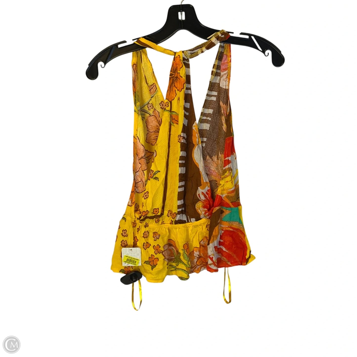 Top Sleeveless By Free People In Yellow, Size: Xs