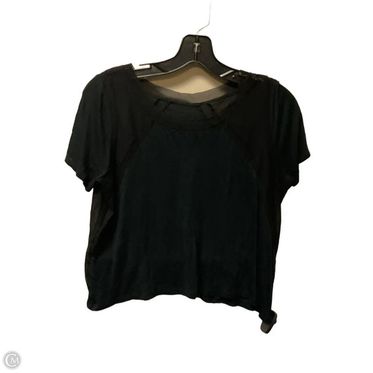 Athletic Top Short Sleeve By Alo In Black, Size: S