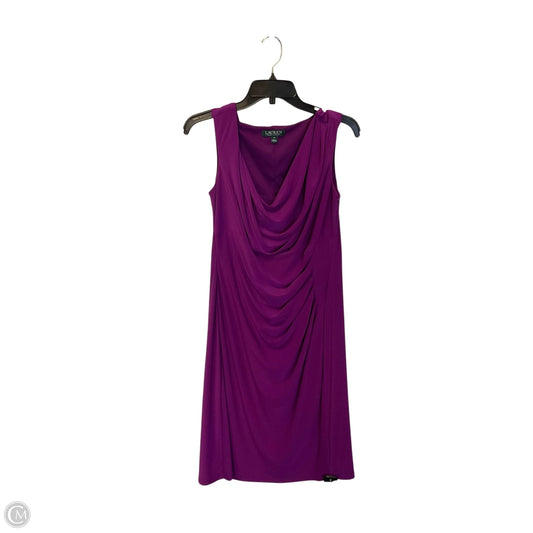 Dress Work By Lauren By Ralph Lauren In Purple, Size: 14