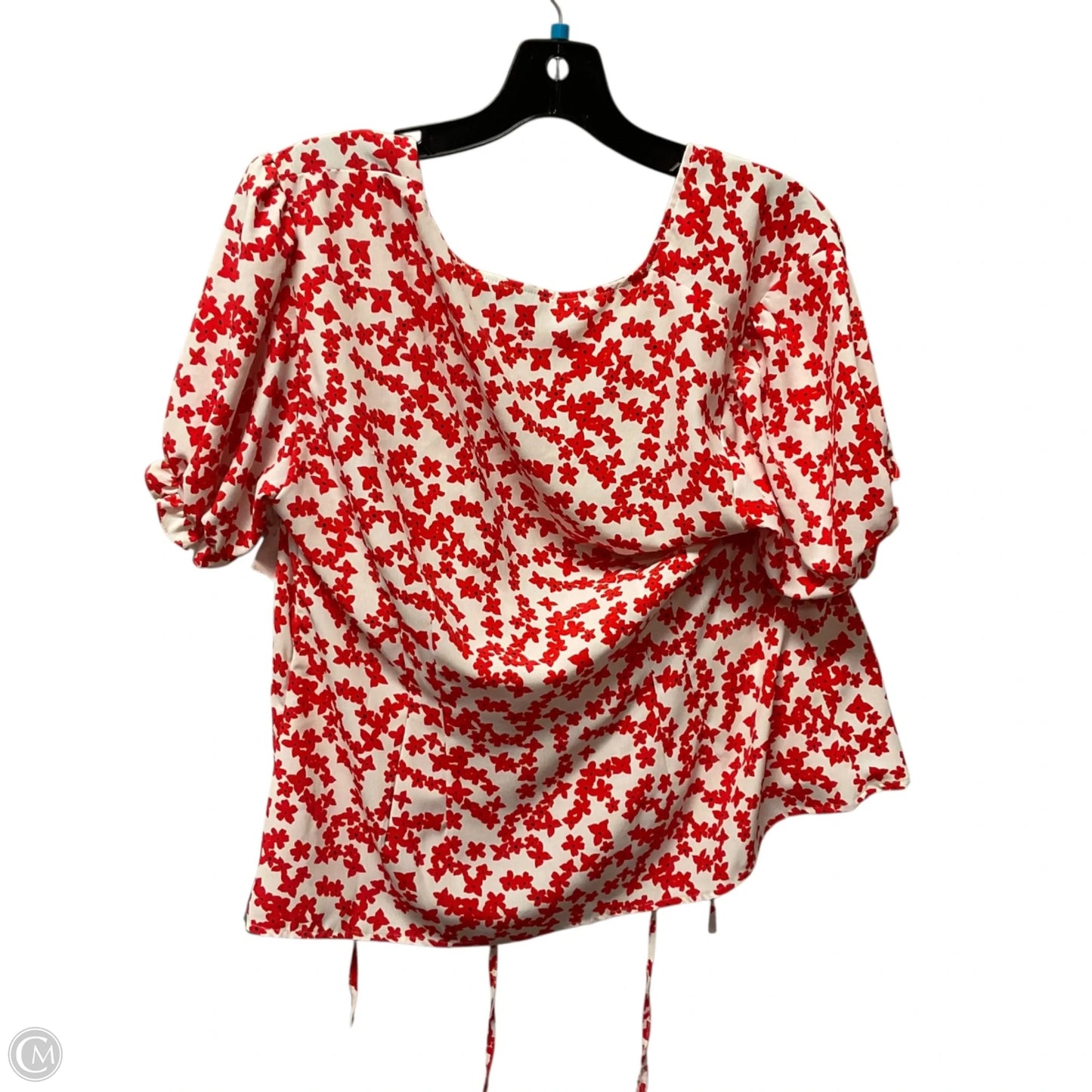 Top Short Sleeve Basic By Top Shop In Floral Print, Size: 10