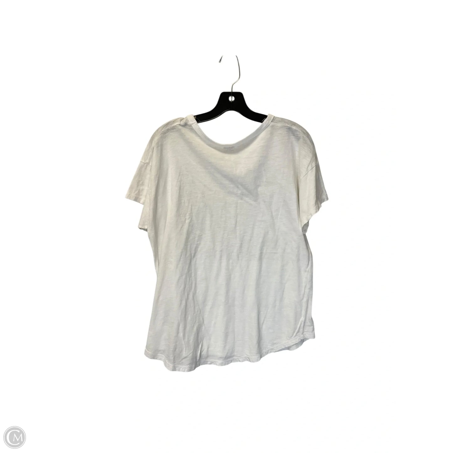 Top Short Sleeve Basic By Madewell In White, Size: L