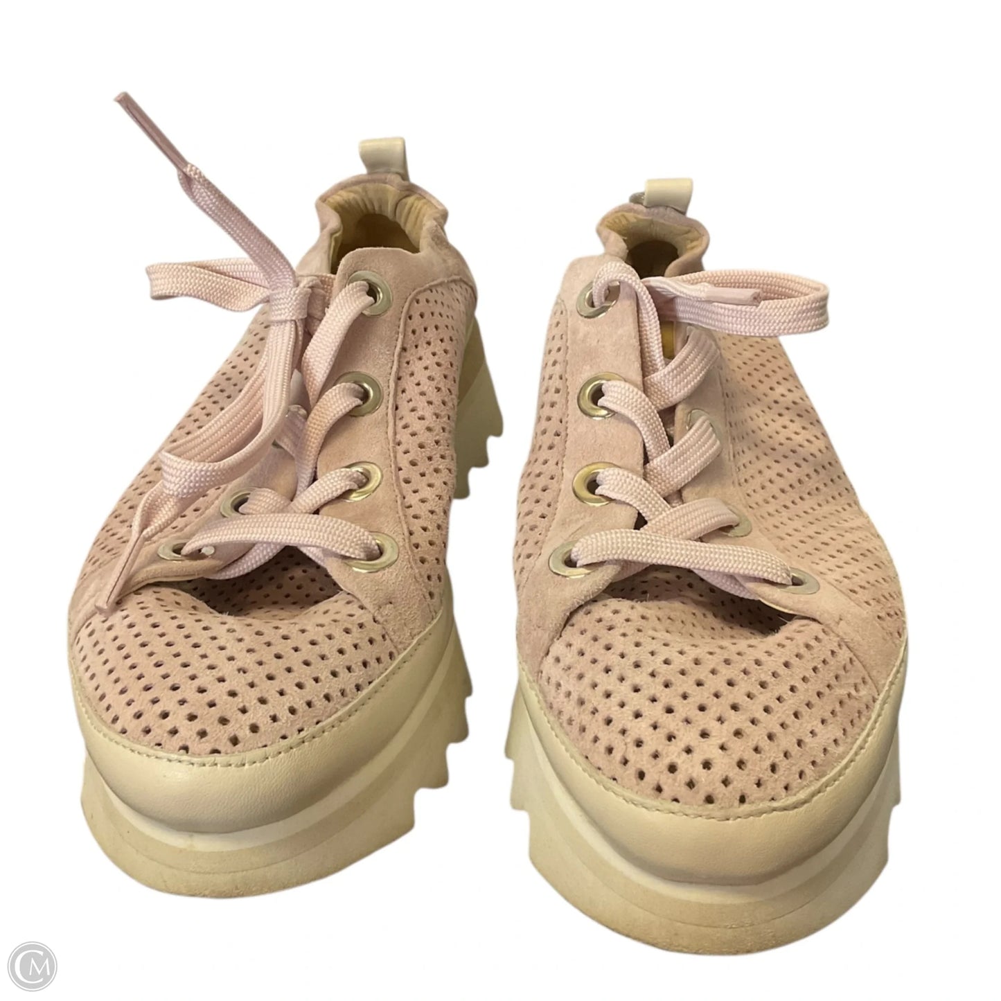 Shoes Sneakers Platform By Clothes Mentor In Pink, Size: 8.5