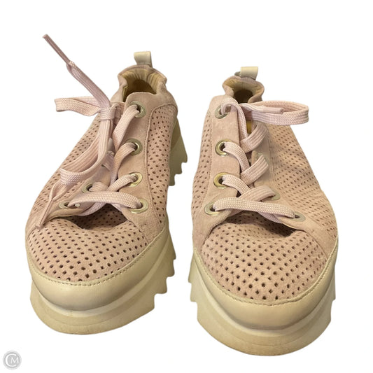 Shoes Sneakers Platform By Clothes Mentor In Pink, Size: 8.5