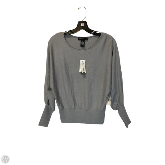 Top Long Sleeve Basic By Joan Vass In Grey, Size: M