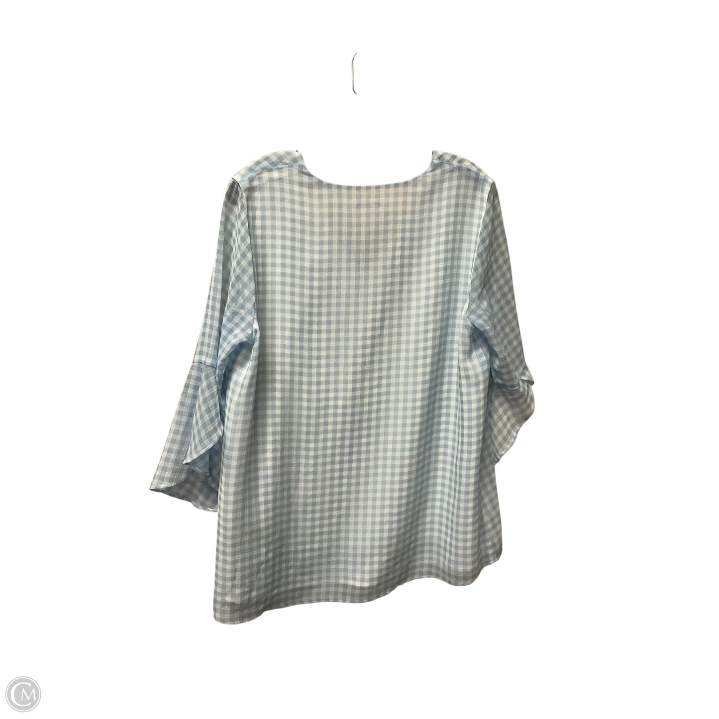 Top Short Sleeve By Calvin Klein In Blue, Size: M