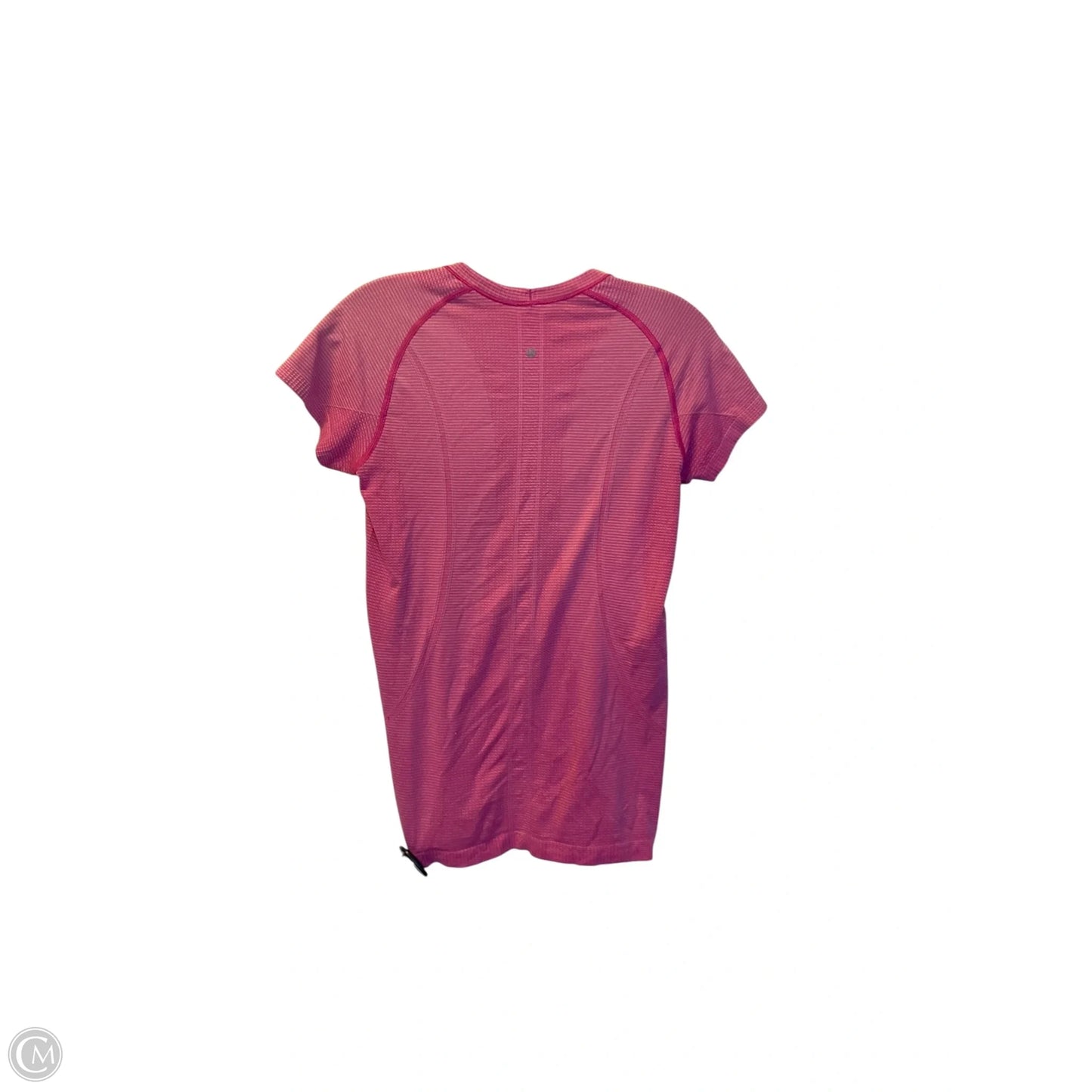 Athletic Top Short Sleeve By Lululemon In Pink, Size: S