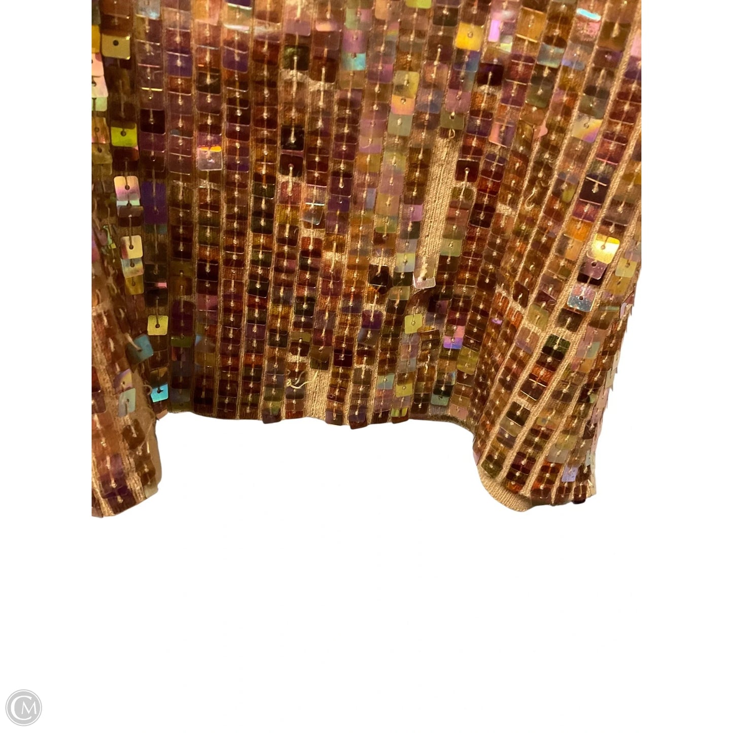 Top Sleeveless By Clothes Mentor In Tan, Size: L