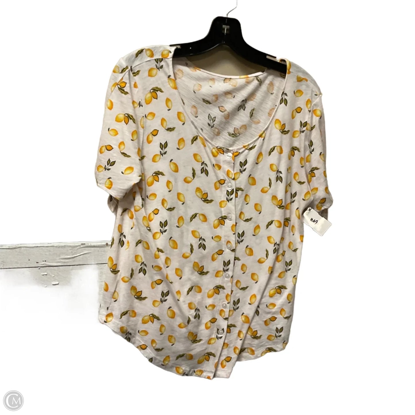 Top Short Sleeve Basic By Loft In White, Size: S