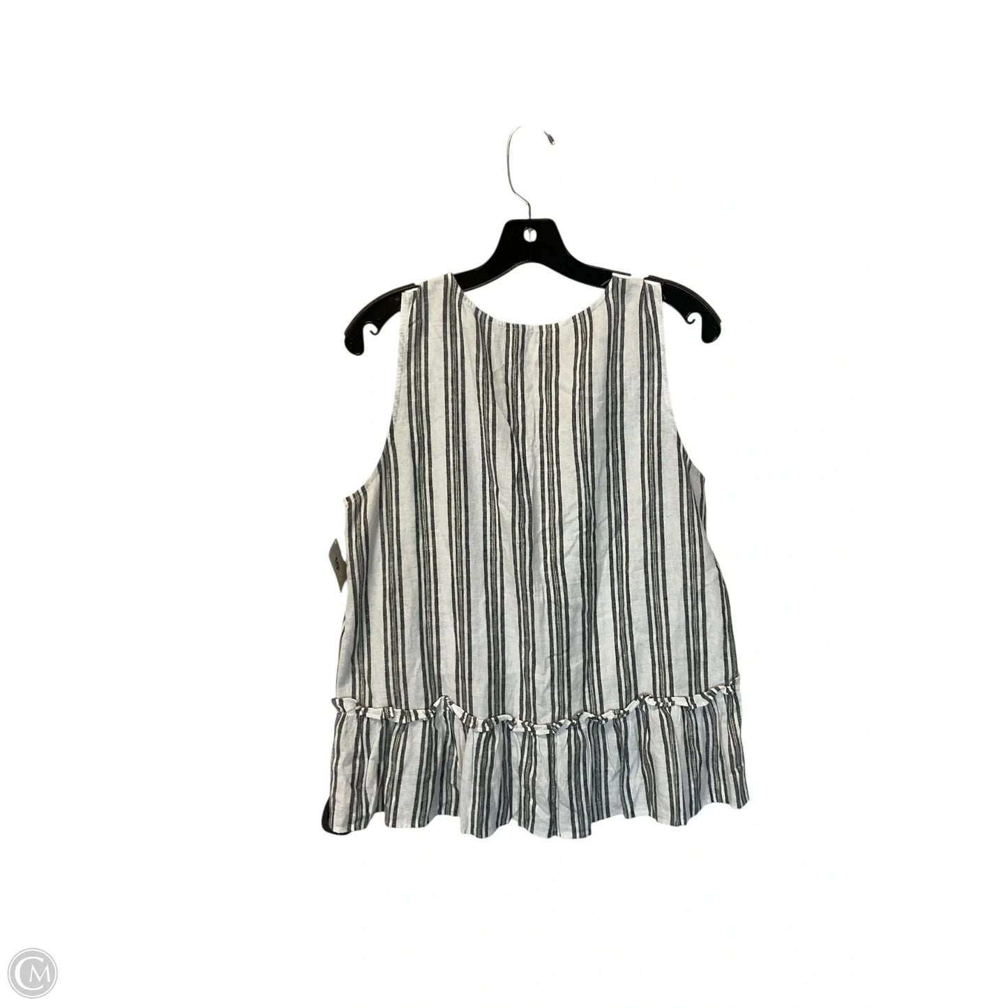 Top Sleeveless Basic By Loft In Striped Pattern, Size: S