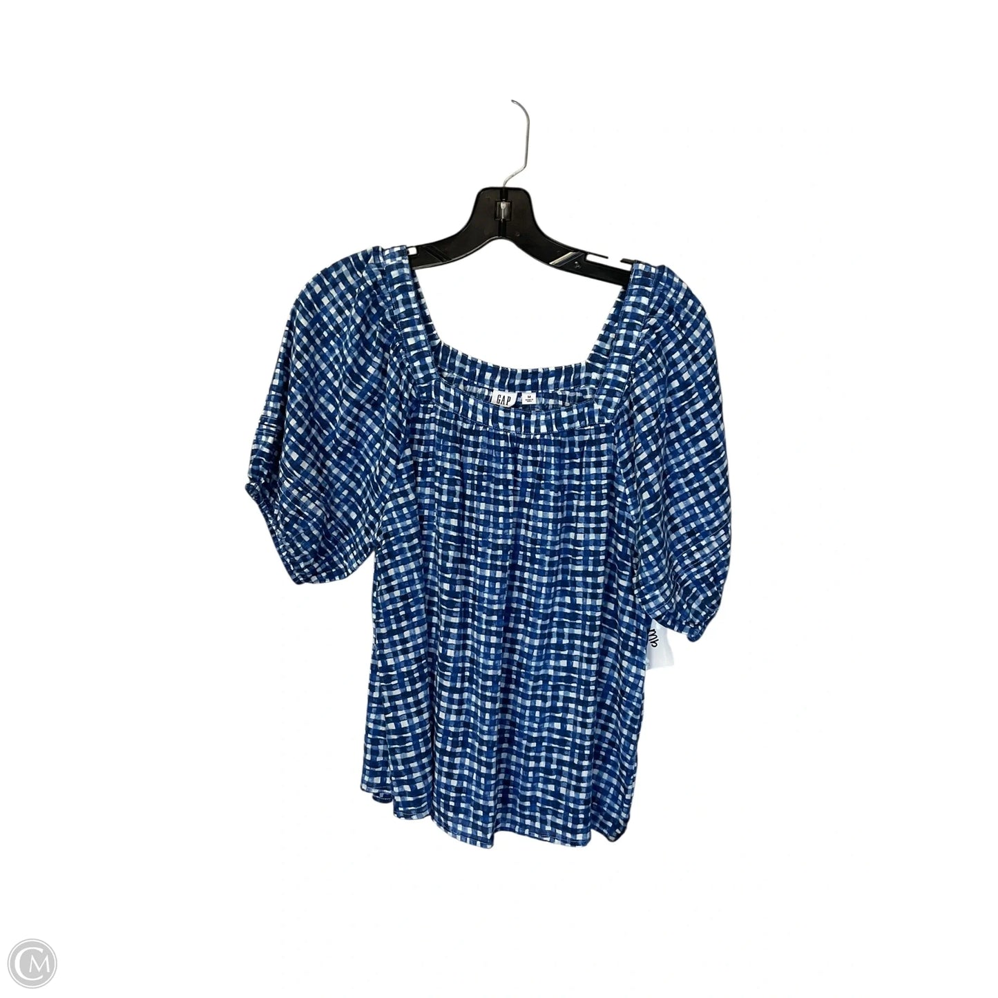 Top Short Sleeve Basic By Gap In Blue, Size: M