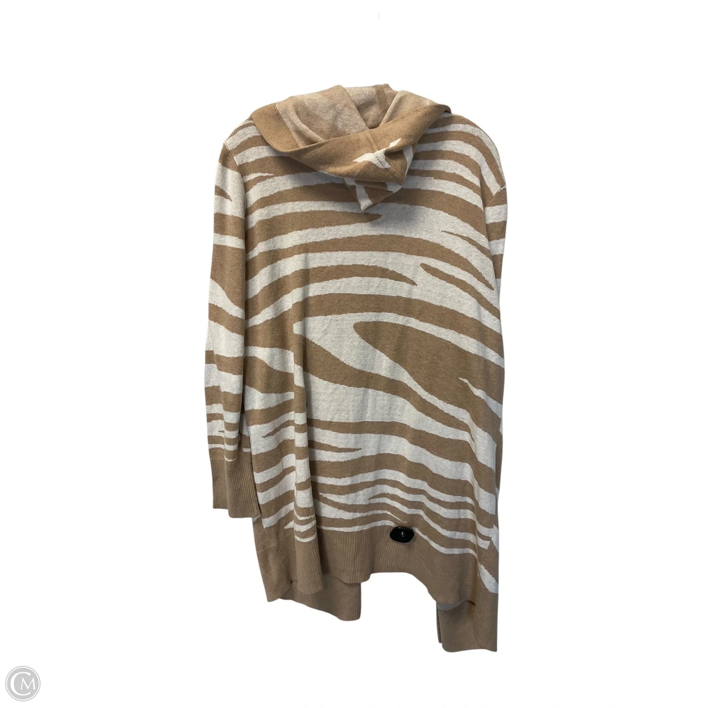 Cardigan By Chicos In Tan, Size: Xxl