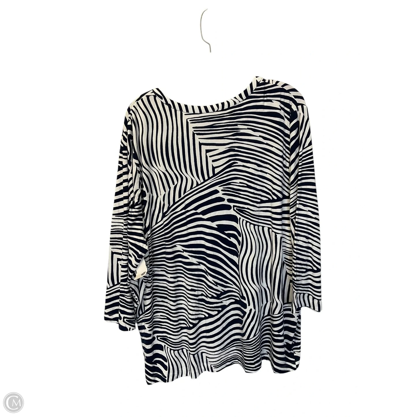 Top Long Sleeve By Chicos In Blue, Size: Xl