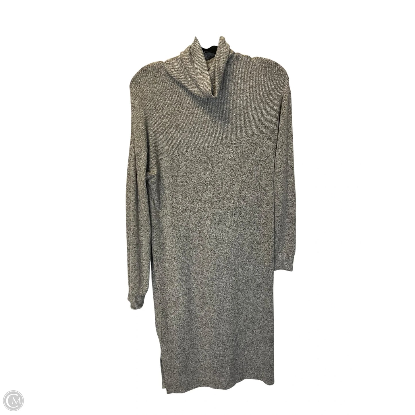 Dress Casual Midi By Cmb In Grey, Size: Xs